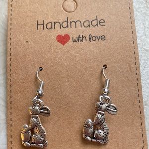 Silver Peter Rabbit earrings
